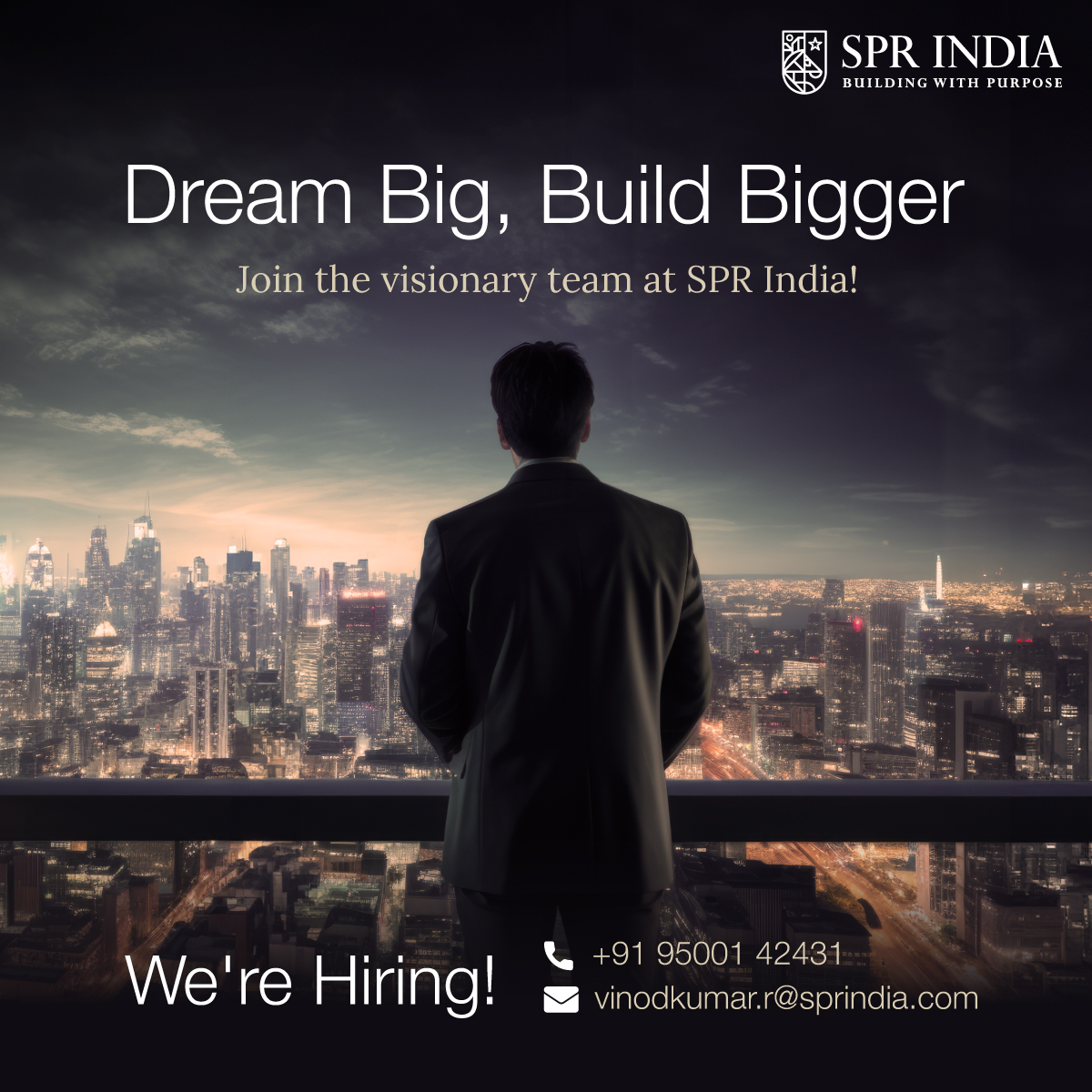 SPRHighliving's tweet photo. We're hiring dynamic professionals ready to take on new challenges and grow with us.

Send us your resume via whatsapp: +91 95001 42431 or 
📧 Email: vinodkumar.r@sprindia.com

Apply now and be a part of something extraordinary! 
#Hiring #Careers #JoinUs #SPRIndia https://t.co/Gkc9JtSCSW