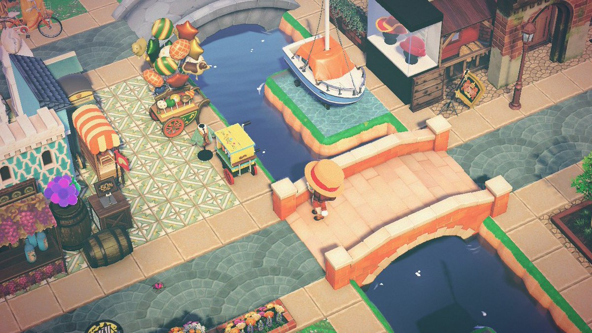 maerumaer2u's tweet photo. Scenes from Bad Puns V2: Shops by the canal
#AnimalCrossing #ACNH #AnimalCrossingNewHorizons #あつ森 #あつ森写真部 https://t.co/iBSsBdjagn