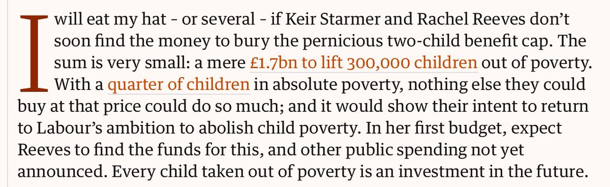 Armando Iannucci (@aiannucci) on Twitter photo You’re on, <a href="/pollytoynbee/">Polly Toynbee</a> ! Here’s hoping. It’s a very good sign that a dedicated Child Poverty Unit has been set up in Downing St. However, the first thing any of the child poverty campaigning bodies invited to the unit will recommend is the lifting of the two-child benefit cap. You’re on, <a href="/pollytoynbee/">Polly Toynbee</a> ! Here’s hoping. It’s a very good sign that a dedicated Child Poverty Unit has been set up in Downing St. However, the first thing any of the child poverty campaigning bodies invited to the unit will recommend is the lifting of the two-child benefit cap.