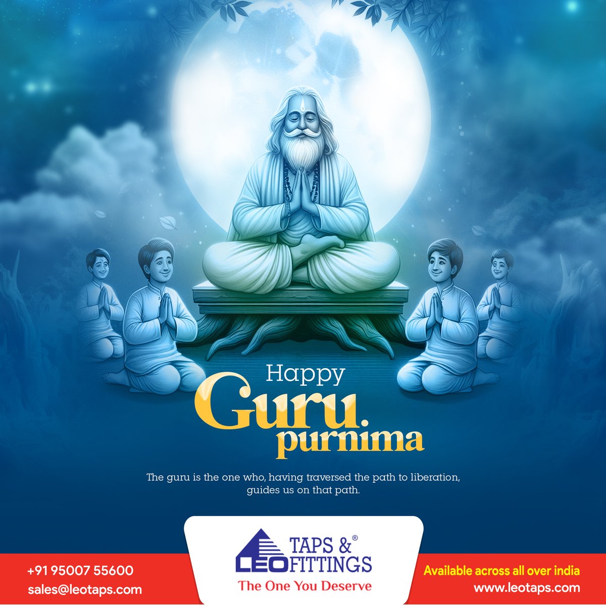 Leo_Tap_Fitting's tweet photo. Happy Guru Purnima! A day to remember and honor the gurus who lead us to enlightenment.
#Guru #GuruPuja #GuruPurnima #GuruPurnima2024 #GuruPurnimaCelebration #WisdomTradition #LeoTaps #SriBalajiPlastics https://t.co/YV03c1Dttr
