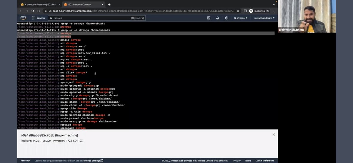 imsaurav84's tweet photo. "Today's DevOps class! Covered: User &amp; Group Management, Sudo, Grep &amp; Awk, ACL, SCP, SSH, and Systemctl. Feeling empowered to manage systems like a pro! Who else is learning DevOps? What's your favorite topic so far? Please Let me know
#DevOps #Linux #Trainwithshubham #grep #awk https://t.co/pNnNtcMqva