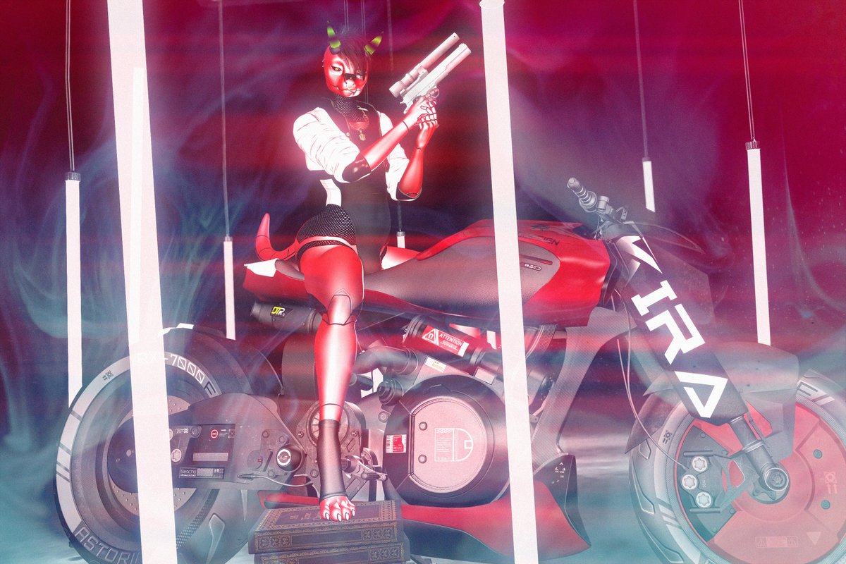 TimTamWolf's tweet photo. The gun goes flying out of his hands after the first shot and his legs are too short to even work the starter. Get him down from there. #furry #kobot #secondlife https://t.co/Zi03wsIpTL