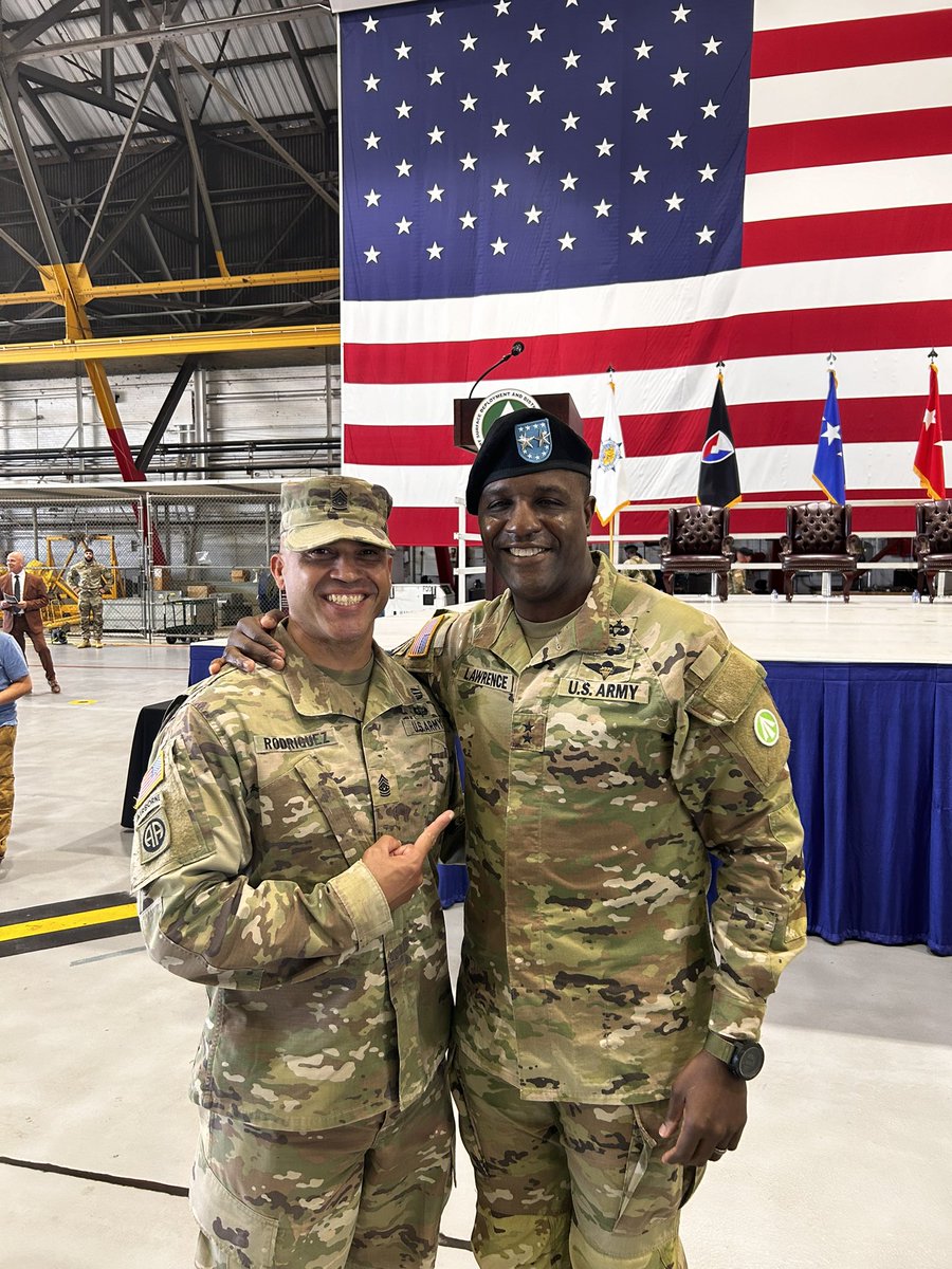 Today, I had the privilege of attending the Change of Command ceremony for MG Lawrence, my former Commanding General during my time with the 838th Transportation Terminal Battalion. MG Lawrence is a phenomenal leader, and I wish him all the best in his future endeavors.