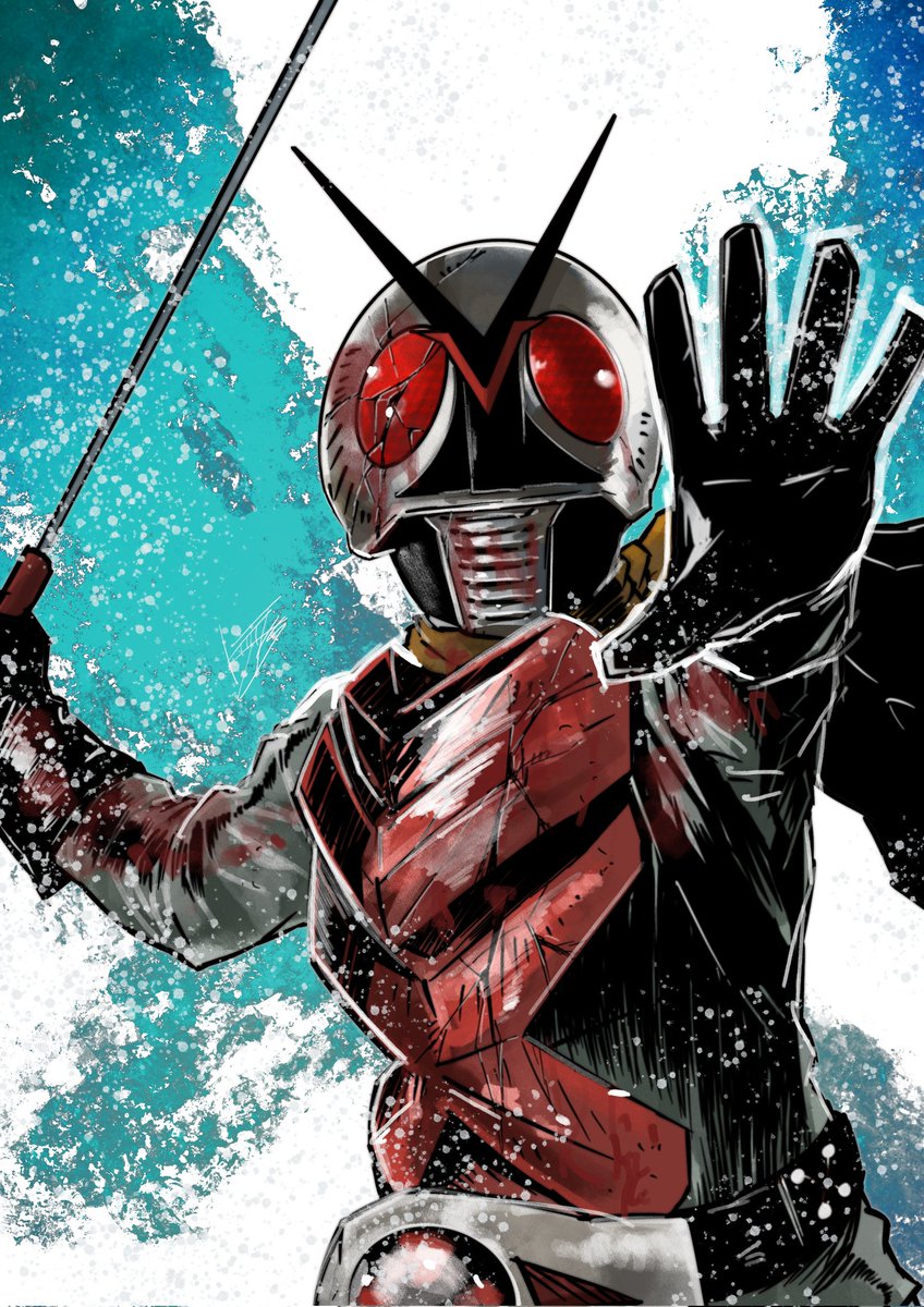 「#これを見た人は仮面ライダーXをTLに放流しようそんなにというか2枚しかない('」|コウタのイラスト