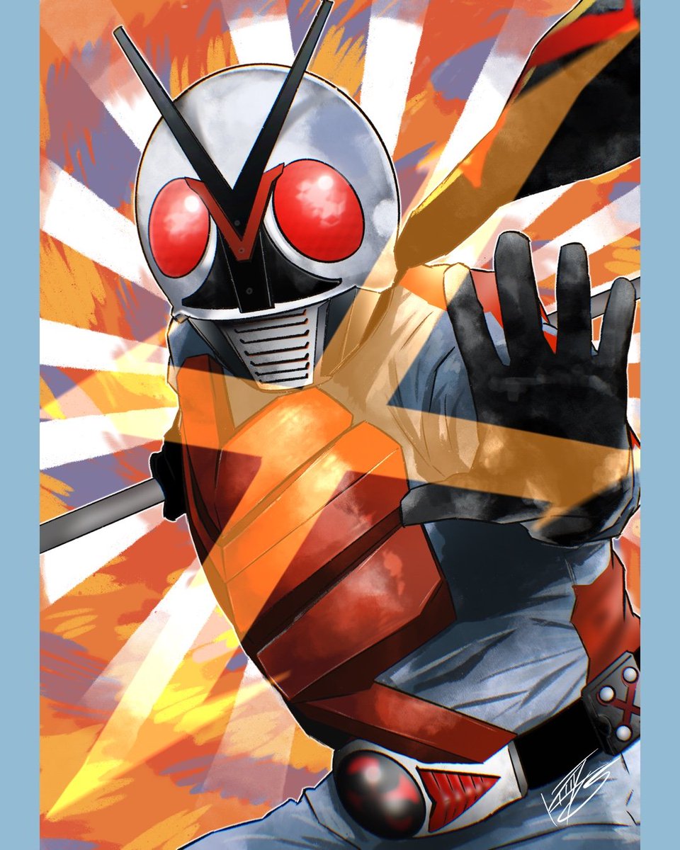 「#これを見た人は仮面ライダーXをTLに放流しようそんなにというか2枚しかない('」|コウタのイラスト