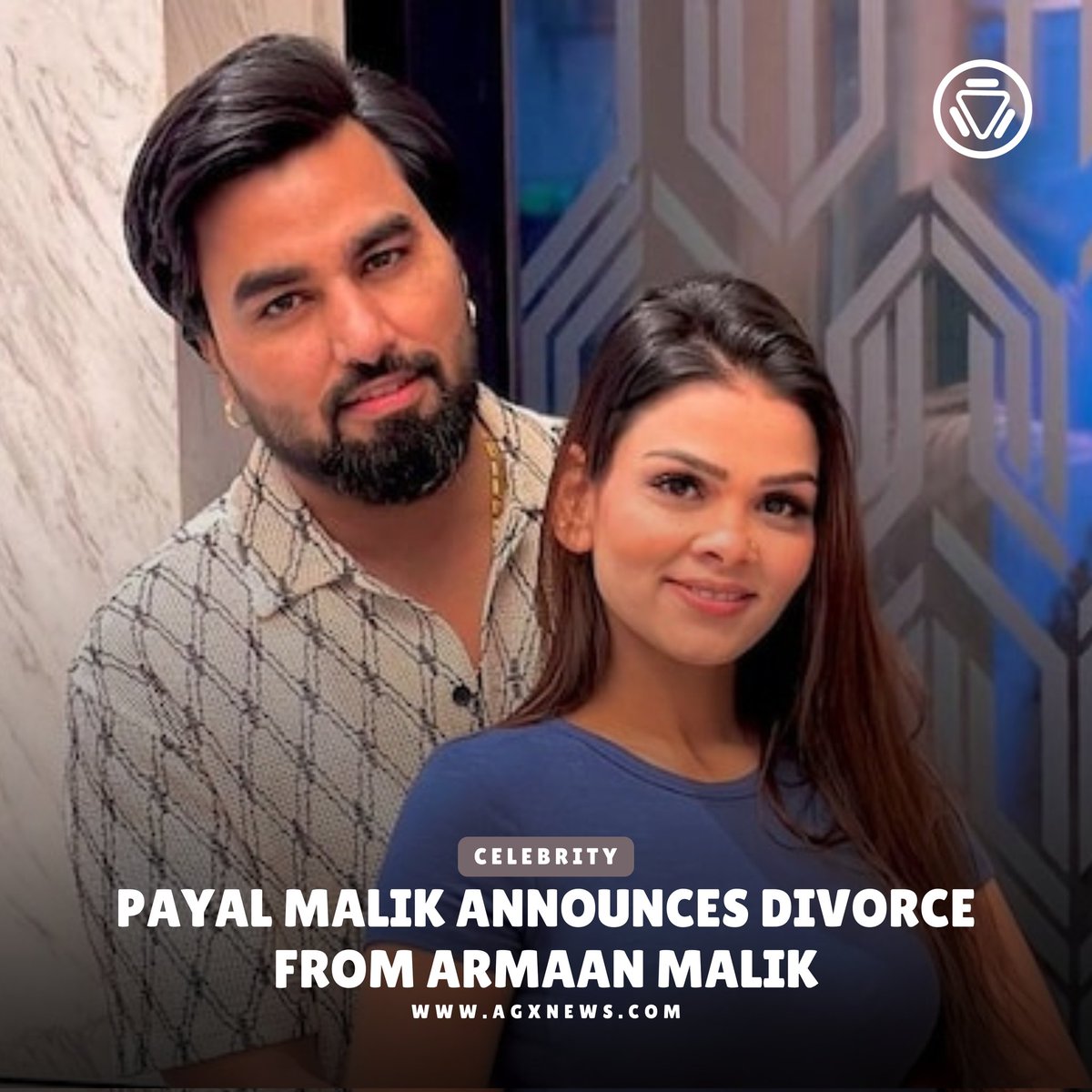 AGXnetwork's tweet photo. Former Bigg Boss OTT 3 contestant Payal Malik has announced her decision to divorce Armaan Malik.
To know more https://t.co/vn6h07xfDv

#armaanmalik #payalmalik #biggbossott #biggbossott3 https://t.co/554tyGqzfC