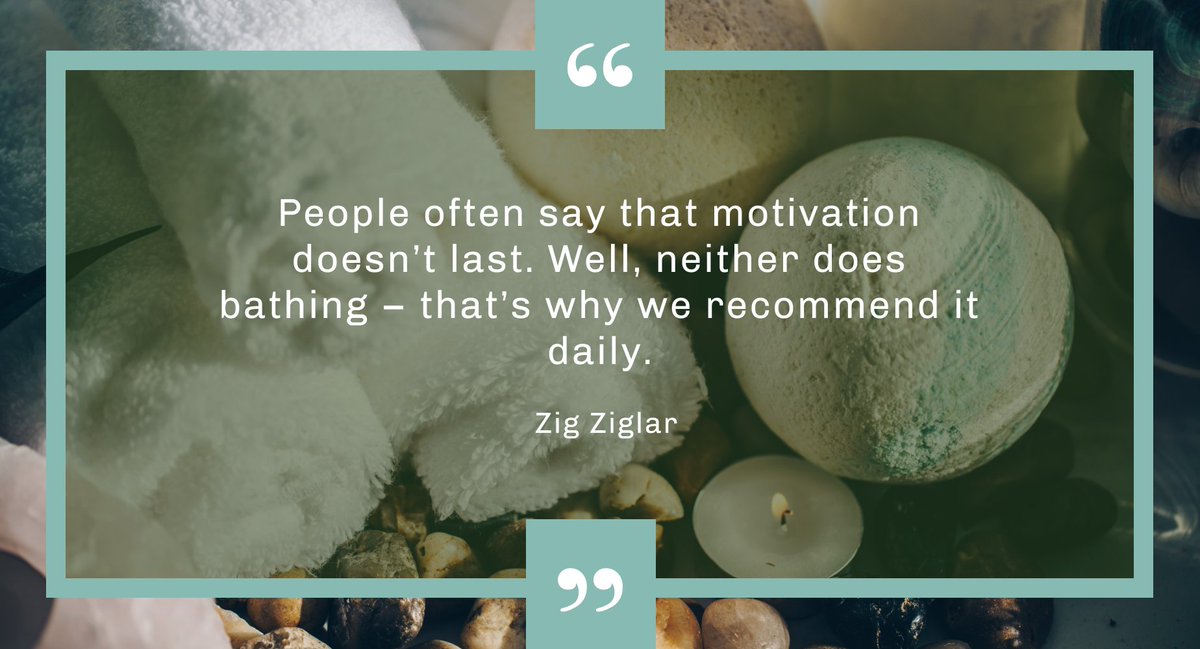 ehsannooriiaf's tweet photo. People often say that motivation doesn't last. Well, neither does bathing - that's why we recommend it daily. https://t.co/lRVJWzp5nR