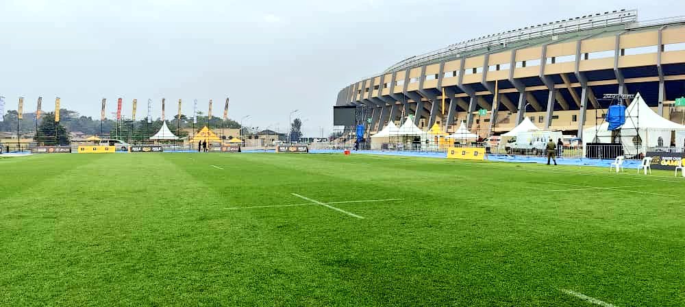 UgandaRugby's tweet photo. 𝑻𝒉𝒆 𝒄𝒂𝒍𝒎 𝒃𝒆𝒇𝒐𝒓𝒆 𝒕𝒉𝒆 𝒔𝒕𝒐𝒓𝒎.

Mandela National Stadium is set to host the Rugby Africa Cup 2024 games. 

#RugbyAfricaCup2024  #RaiseOurGame  #NileSpecialRugby #UgandaRugby https://t.co/bVPpbF5mZp