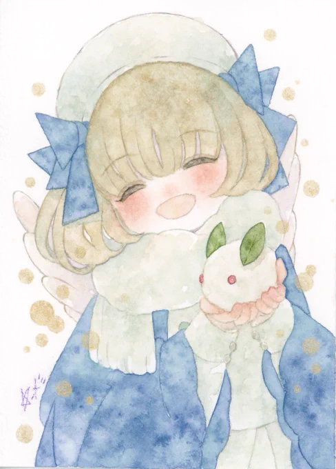 #暑すぎるので雪の画像で涼もう見た人もやる 雪うさぎ。暑い季節に届け