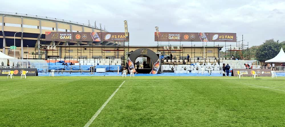 UgandaRugby's tweet photo. 𝑻𝒉𝒆 𝒄𝒂𝒍𝒎 𝒃𝒆𝒇𝒐𝒓𝒆 𝒕𝒉𝒆 𝒔𝒕𝒐𝒓𝒎.

Mandela National Stadium is set to host the Rugby Africa Cup 2024 games. 

#RugbyAfricaCup2024  #RaiseOurGame  #NileSpecialRugby #UgandaRugby https://t.co/bVPpbF5mZp