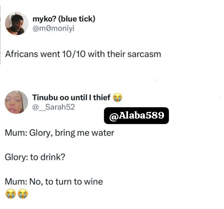 Alaba589's tweet photo. Funny replies/video Thread

1. As per mini Jesus 😁😂🤣😂😂 https://t.co/QNJ8TJ4Iyf
