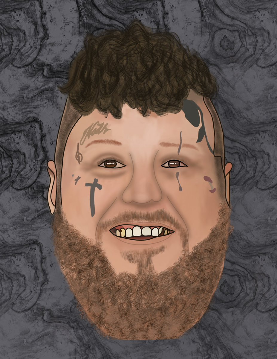GhostlyRoses27's tweet photo. My portrait of @JellRoll615 !! 

Truly hope I can get this signed at @rockfestwi !!! Can not wait to see him live again!! https://t.co/3SRXRezijC