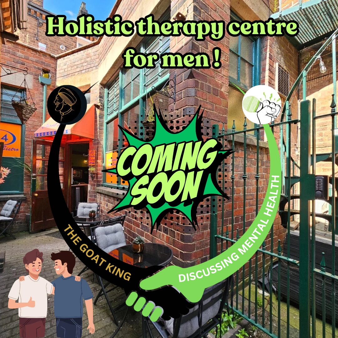 DiscussingMH's tweet photo. @DiscussingMH are proud to announce our first partnership with @RavinderUbhi1, CEO of The Goat King, a hidden gem located in the Jewellery Quarter.

Working on the renovation of a current punjabi cuisine 24K BISTRO into a brand new holistic therapy centre for men.

More info soon https://t.co/KePs69dg7a