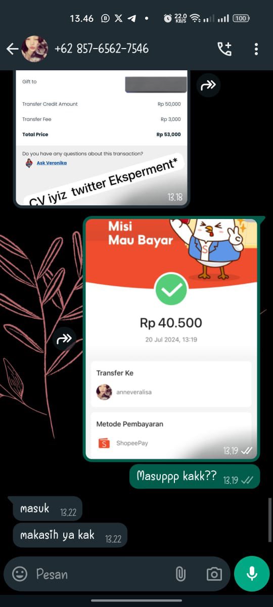 similikitiq's tweet photo. !!!SCAMMER!!!

Nomor tujuan (nomor ewallet/norek) : 085765627546
Atas nama nomor tujuan : Anna

sedekah hari sabtu, buang sial 🥷🏻

#zonauang #zonaba https://t.co/ytXVorQcLZ