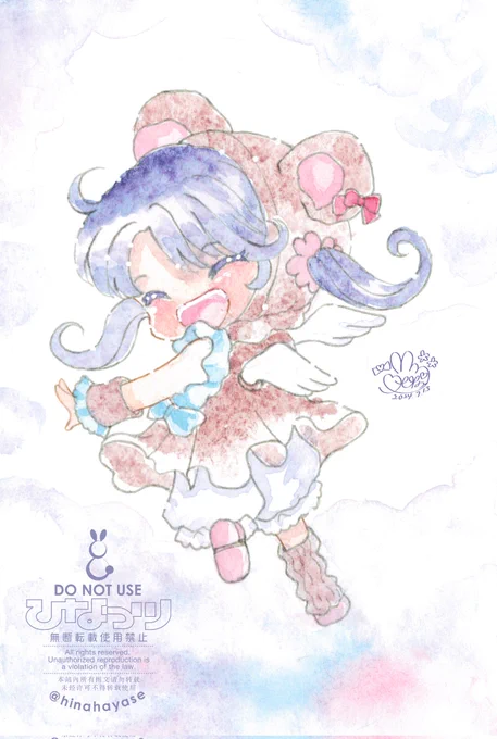 #みんなでデフォルメ絵をあげて幸せな気分になろうふわふわ気分#透明水彩 #アナログイラスト 