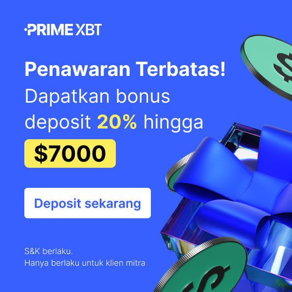 lambe_media's tweet photo. Waktu terbatas! Dapatkan bonus 20% deposit di PrimeXBT💎

Jangan lewatkan kesempatan ini untuk meningkatkan modal trading Anda! 

Dapatkan bonus deposit sebesar 20% saat Anda bergabung dengan PrimeXBT hari ini. 
Penawaran ini terbatas!

Mengapa memilih PrimeXBT?

☺️ Tidak perlu KYC untuk memulai perdagangan
☺️ 100+ multi aset yang dapat diperdagangkan 
☺️ Dengan dukungan 24/7 dari manusia nyata
☺️ Platform yang mudah digunakan
☺️ Fee terendah untuk pembelian kripto 

💵 DEPOSIT BONUS untuk Anda ‼️

Deposit $100 dapat bonus $20 💸
Deposit $500 dapat bonus $100 💸💸
Deposit $10,000 dapat bonus $2,000 💸💸💸

👍Daftar disini 👇
https://t.co/ZND7OUCr9Y

📊Tidak ada minimum deposit untuk dapat bonus 20%.
📊Maksimal deposit bonus $7,000.

✈️ Join Komunitas Indonesia :
https://t.co/vjh8x7a4Ir