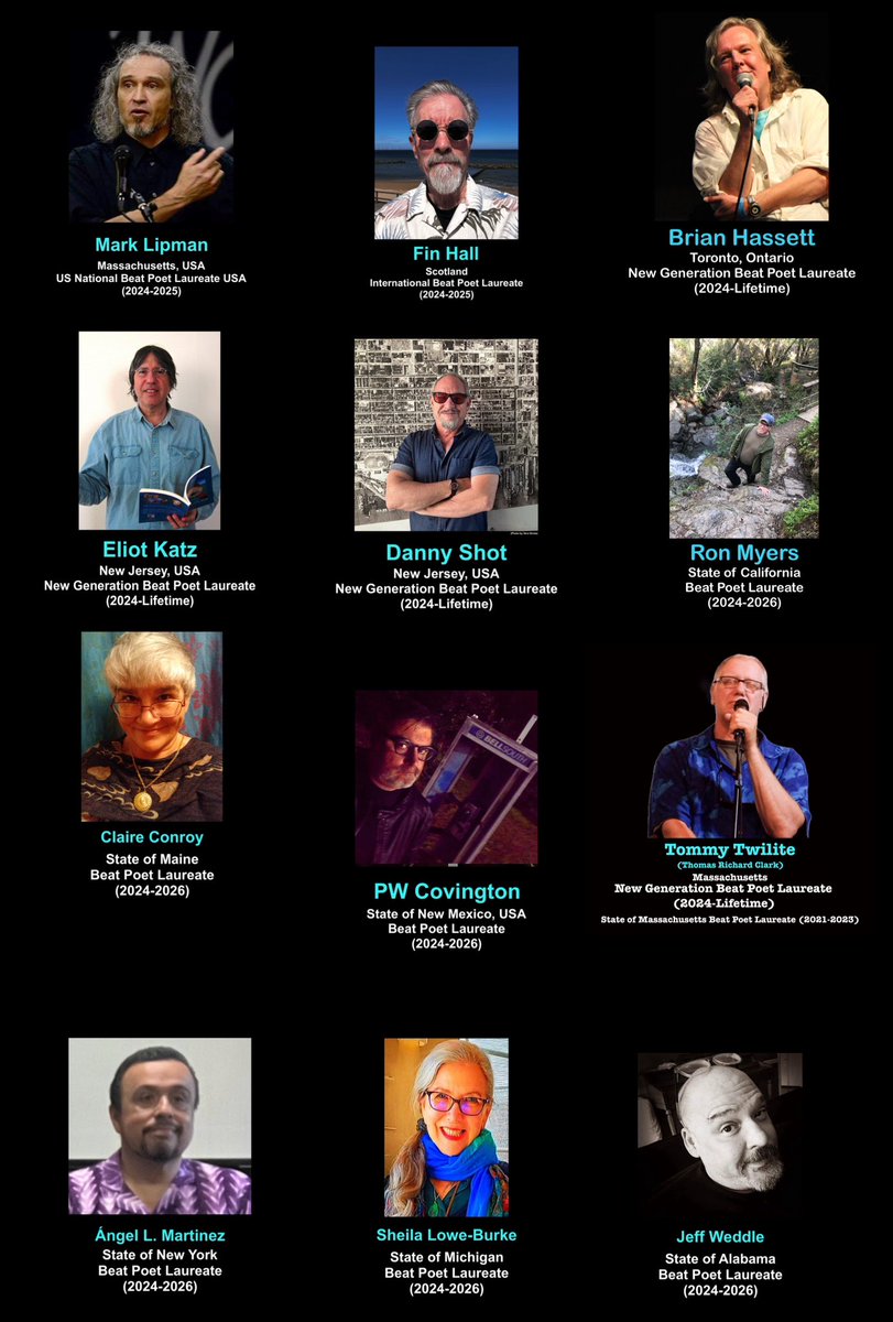 <a href="/BeatPoetryFest/">National Beat Poetry Foundation, Inc.</a> 2024 Incoming #Beat #Poet #Laureates