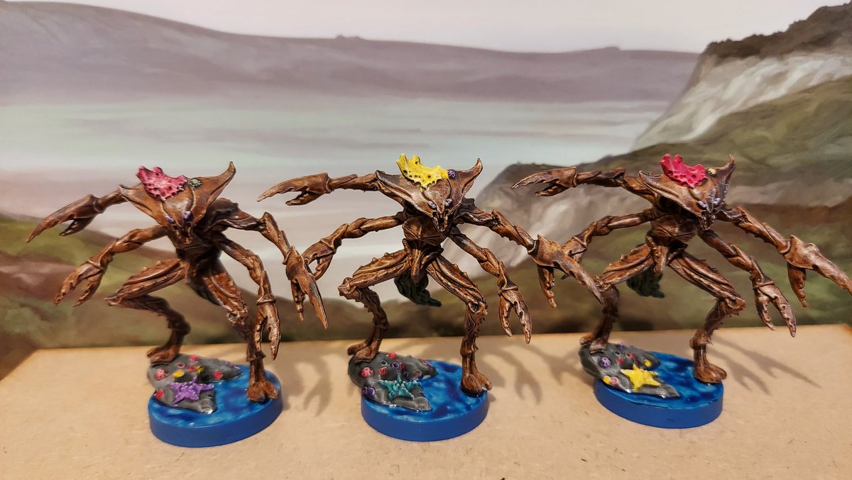 necrothrall's tweet photo. The last of the crab men. Karkinos Infantry and King's Guard.
#WarhammerCommunity #miniaturepainting #karkinos #DnD #dungeonsanddragons #steamforgegames #epicencounters #islandofthecrabarchon https://t.co/p5c04YDuoh