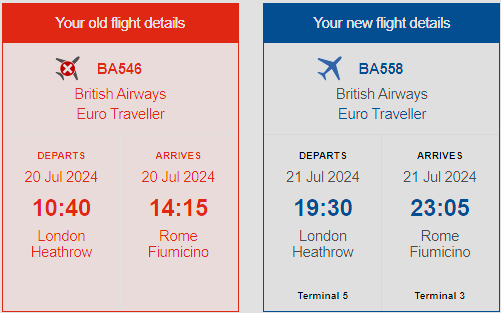 nengelbrecht's tweet photo. @British_Airways big shout out to BA for ruining our family holiday. We paid extra to fly this morning. We have 2 small kids under 5. We have family arriving in Rome who are reliant on us for transport. Nice. https://t.co/AApYH9EKWm