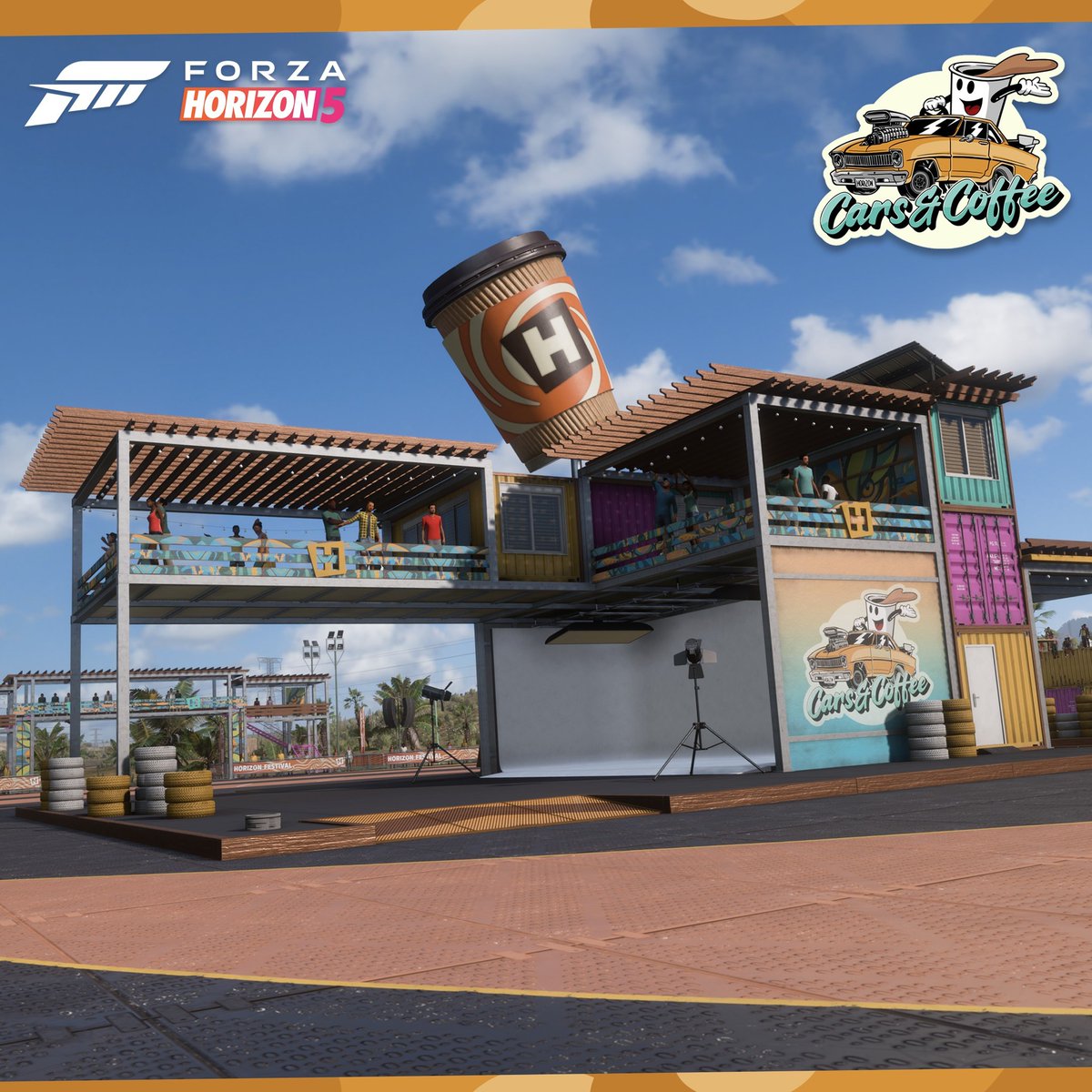 ForzaStreetWars's tweet image. 🚗☕ How are you loving the new Cars and Coffee update in Forza Horizon 5? 🚗☕
📸 Have you captured some awesome photos at the new photo booth? We want to see your best shots! 📸
Drop your photos in the comments below  🌟
#ForzaHorizon5 #CarsAndCoffee #PhotoBoothFun