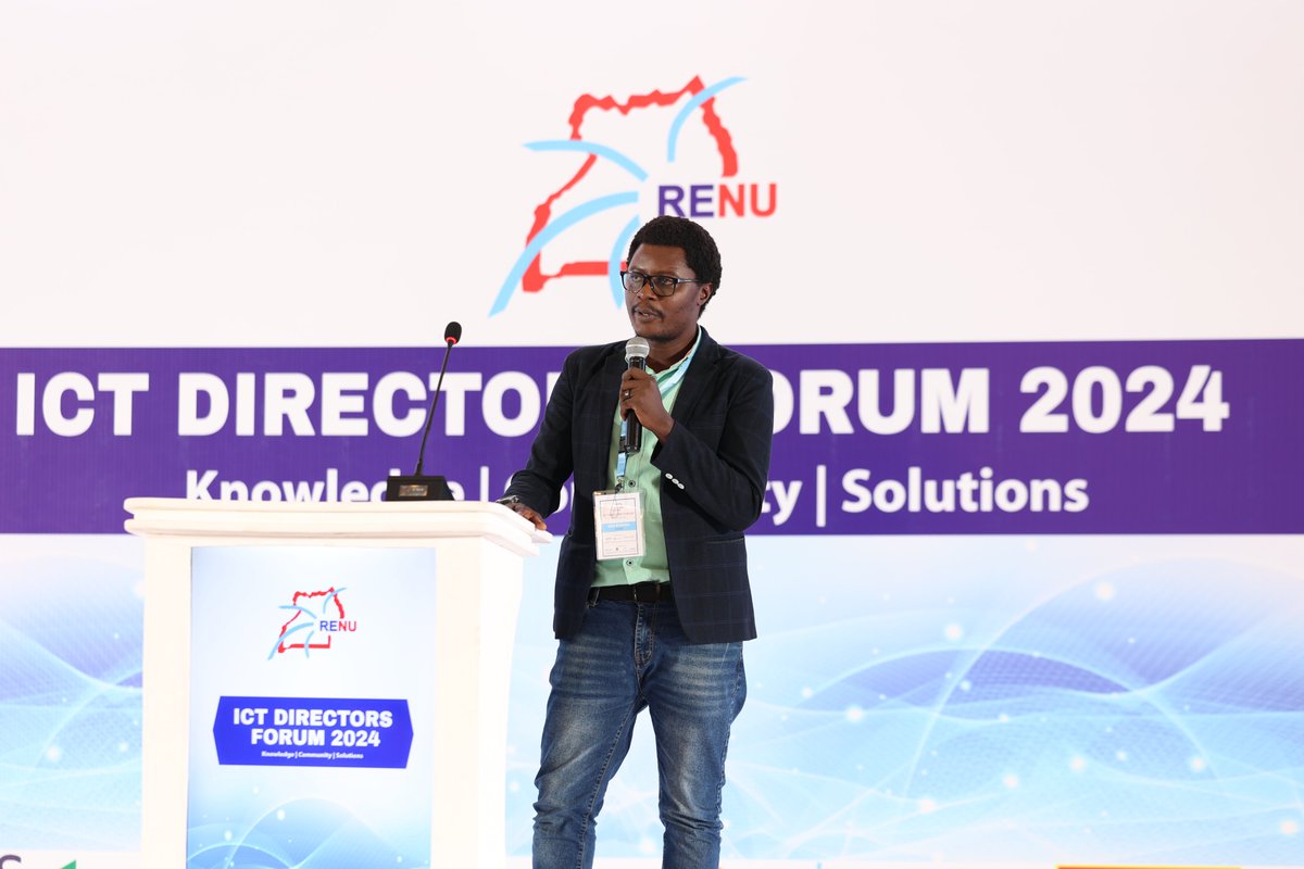 RENU_256's tweet image. Ben Kyemba (@chemberh), our Senior Network Engineer and head of Access team  presenting on 'Connecting The Unconnected - Leveraging the Unconventional Last-Mile'.  

Thank you, Ben, for the insightful presentation.
#ICTDIRECTORS2024