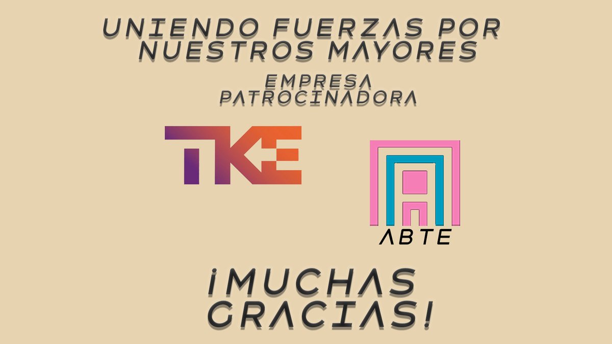 👵👴Uniendo Fuerzas por el Bienestar de Nuestros Mayores👴👵

TKE🤝ABTE

¡Seguimos luchando por la dignidad y el bienestar de nuestros mayores!

#abte #TKElevator #colaboracion #Granada #Ourense #terceraedad #compromiso #social #empresa #patrocinador