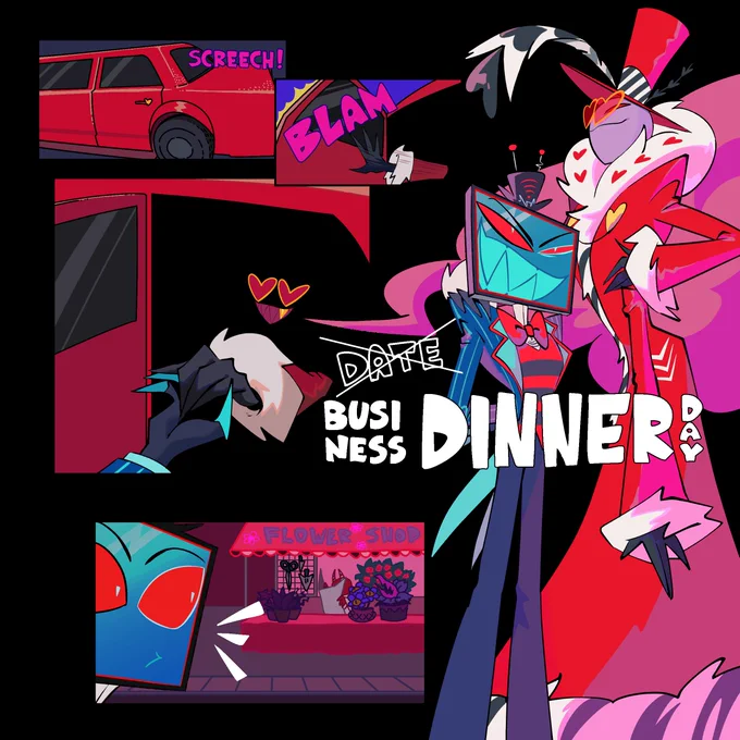 Vox and Val go on a date... no, just a business dinner👀
#voxval #staticmoth #HazbinHotelFanart 