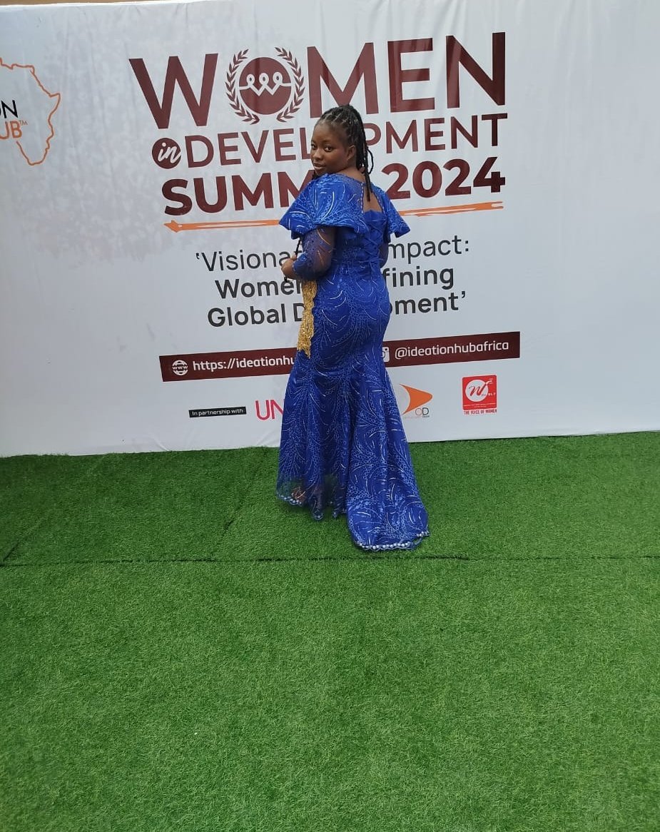 GlobalJumoke's tweet photo. I am Olajumoke Omisore a gender Activist and a global Sdg advocate passionate about Youth Leadership development and Women Empowerment. 
I am currently at the @IdeationHubAF for the Women in Development Summit 2024 for partnership and mentorship. #wid2024 https://t.co/xjNbdwPDXV
