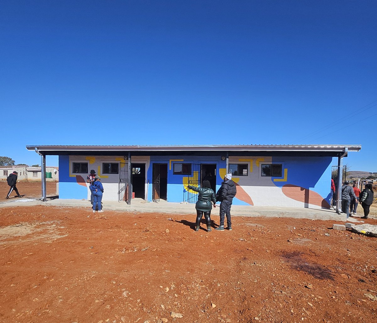 MIT_ORG's tweet photo. The new Mamoratwa Early Learning Center building. https://t.co/QOWdqzC1Ec