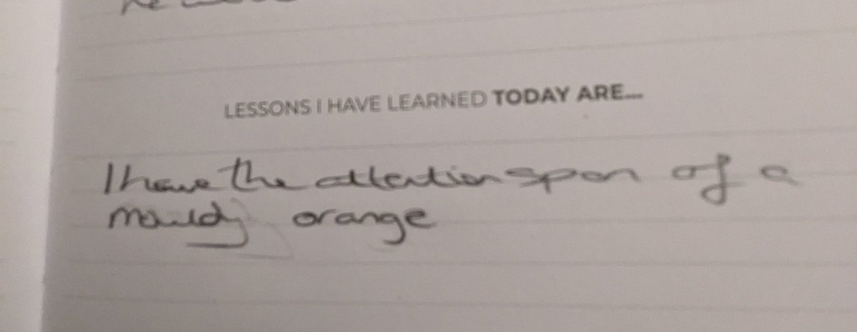 KLennonWrites's tweet photo. An actual journal entry from this week... 😜 https://t.co/HHgS4FxToB