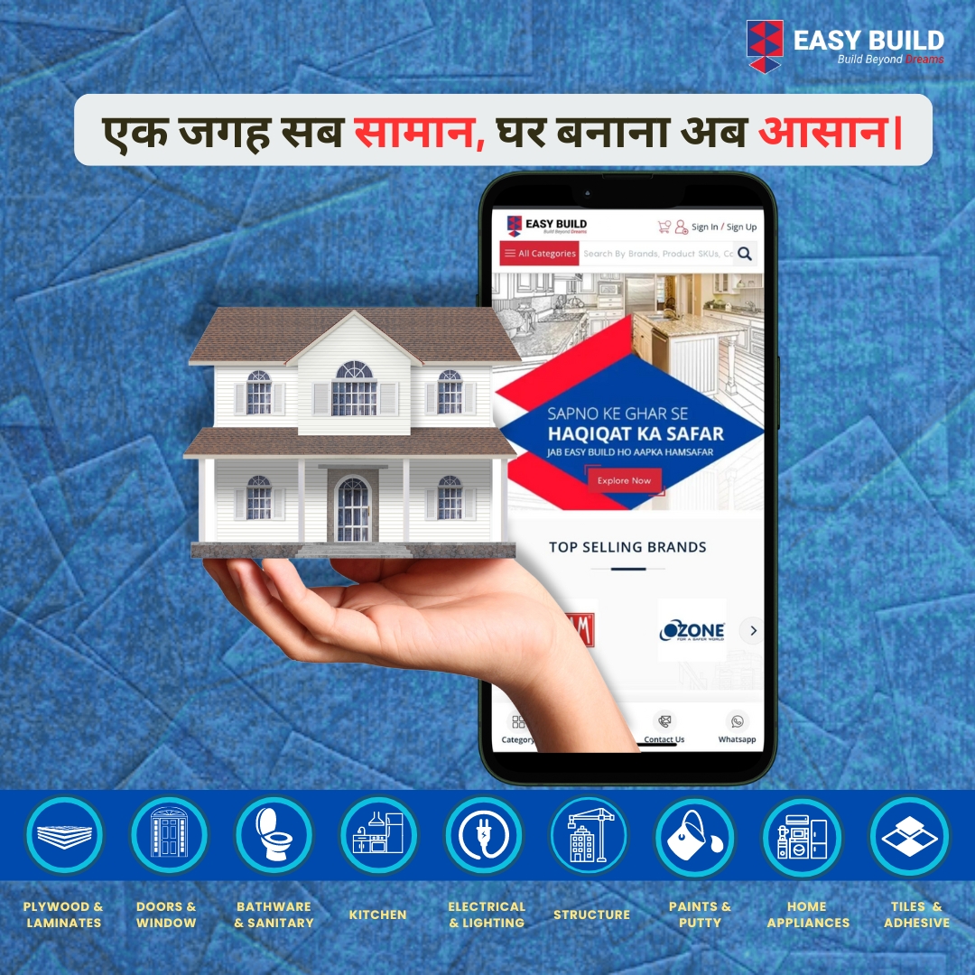 EasyBuild07's tweet photo. अब नहीं जाना कहीं, सब मिलेगा यहीं!
All Building Materials🏗️🔨 Under One Roof:👇🏻
👉🏻12+ Categories
👉🏻70+ Brands
👉🏻21,000+ Products🏠
For more information, visit our website:🌐 https://t.co/TIHBmEbpjX Or contact us at 📞+91-965-965-8009
#easybuild #construction #buildingmaterials https://t.co/barwEBYxam