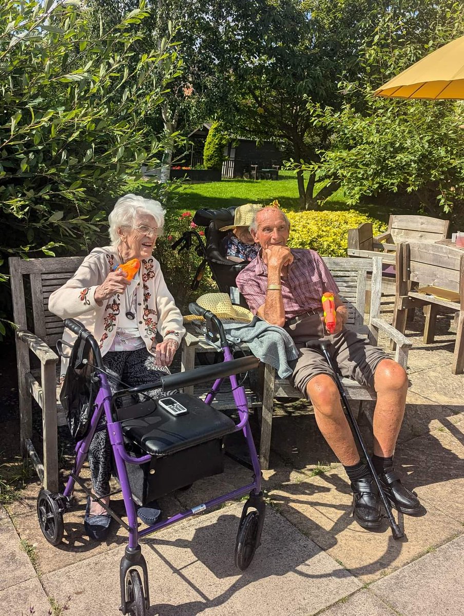 BiltonCourt's tweet photo. Residents loved soaking our staff today. 
I think the staff really welcomed it in this heat. ##biltoncourt #waterfight https://t.co/FGQ2KCMJ8H