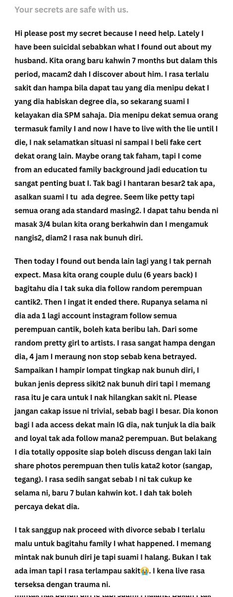 SecretsMY 🤐 tweet media