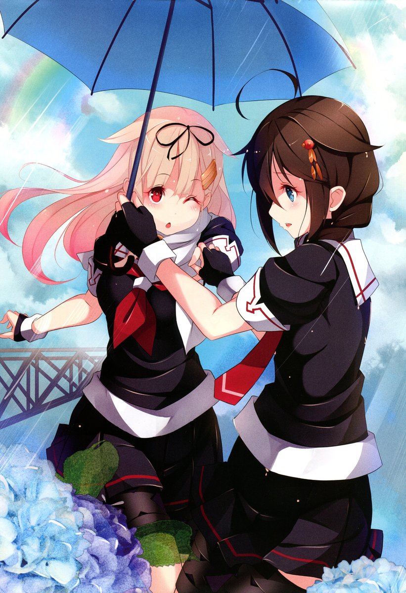 艦これ「艦これ書き下ろし収集中。夕立、時雨、その6。カレンダー 」|あかのイラスト