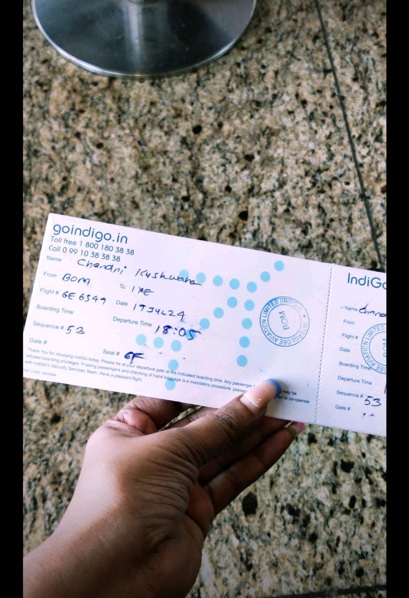 moonlight8575's tweet photo. @IndiGo6E My manual ticket received was this and call me to assist your call centre is not connecting https://t.co/lb8ek2FWSK