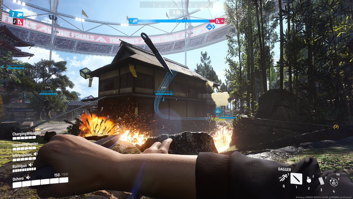 Oshero_'s tweet photo. Throwing knife in mid air The Finals #TheFinals https://t.co/pdk0b0mcAH