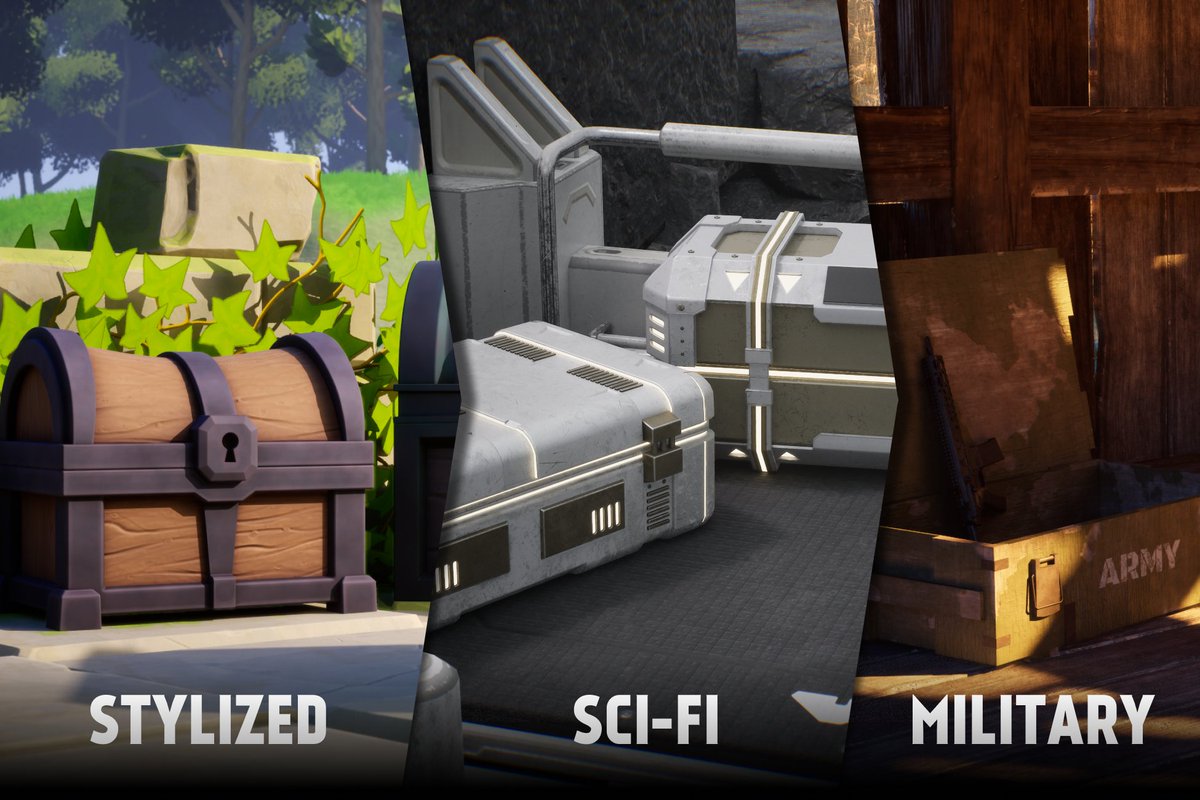 project_zima's tweet photo. We just made Chests and Crates Megapack and it's on sale in Unity asset store 😎

https://t.co/Rnp9zpj9dC

#ScreenshotSaturday #indiedev  #IndieGameDev  #gamedev #Steam  #itchio  #PC  #games  #gaming  #Unity  #unrealengine https://t.co/saMX6gjrUK