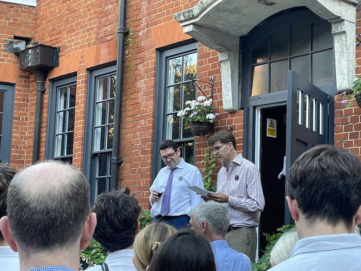 DrFrond's tweet photo. What a fantastic party, on a glorious evening, in a wonderful building, to celebrate such an achievement! So many friends to catch up with. #pevsner https://t.co/fn7etfidMT