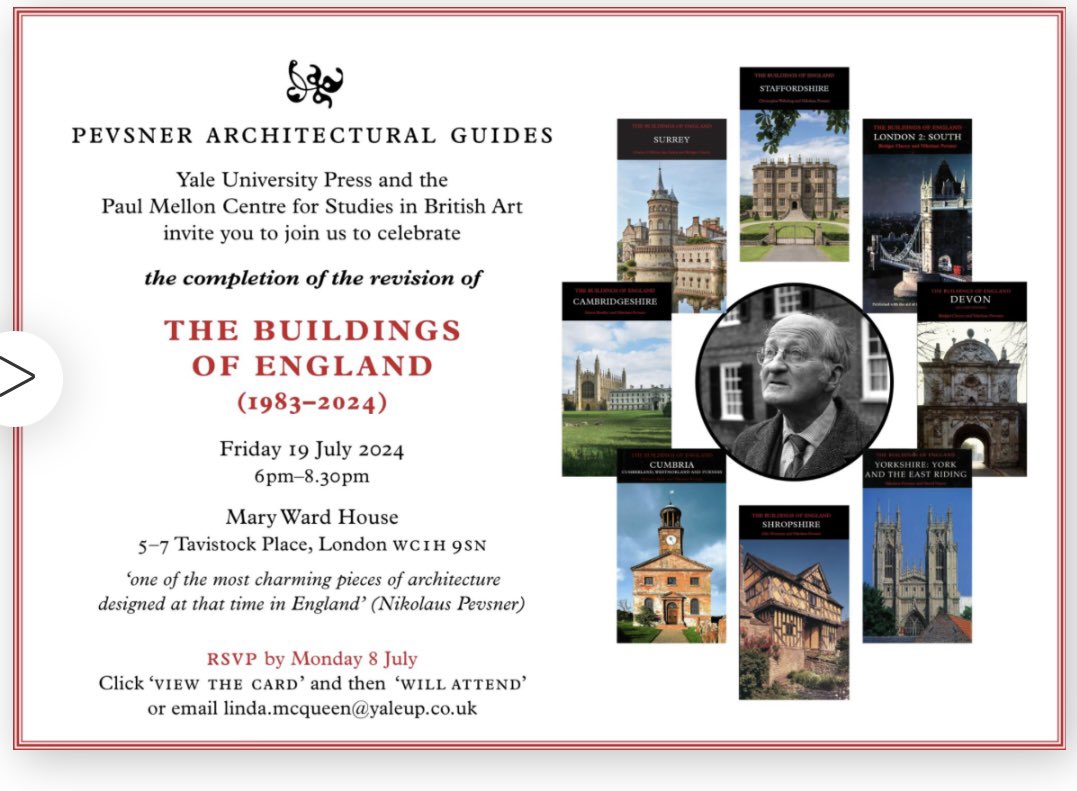 DrFrond's tweet photo. What a fantastic party, on a glorious evening, in a wonderful building, to celebrate such an achievement! So many friends to catch up with. #pevsner https://t.co/fn7etfidMT