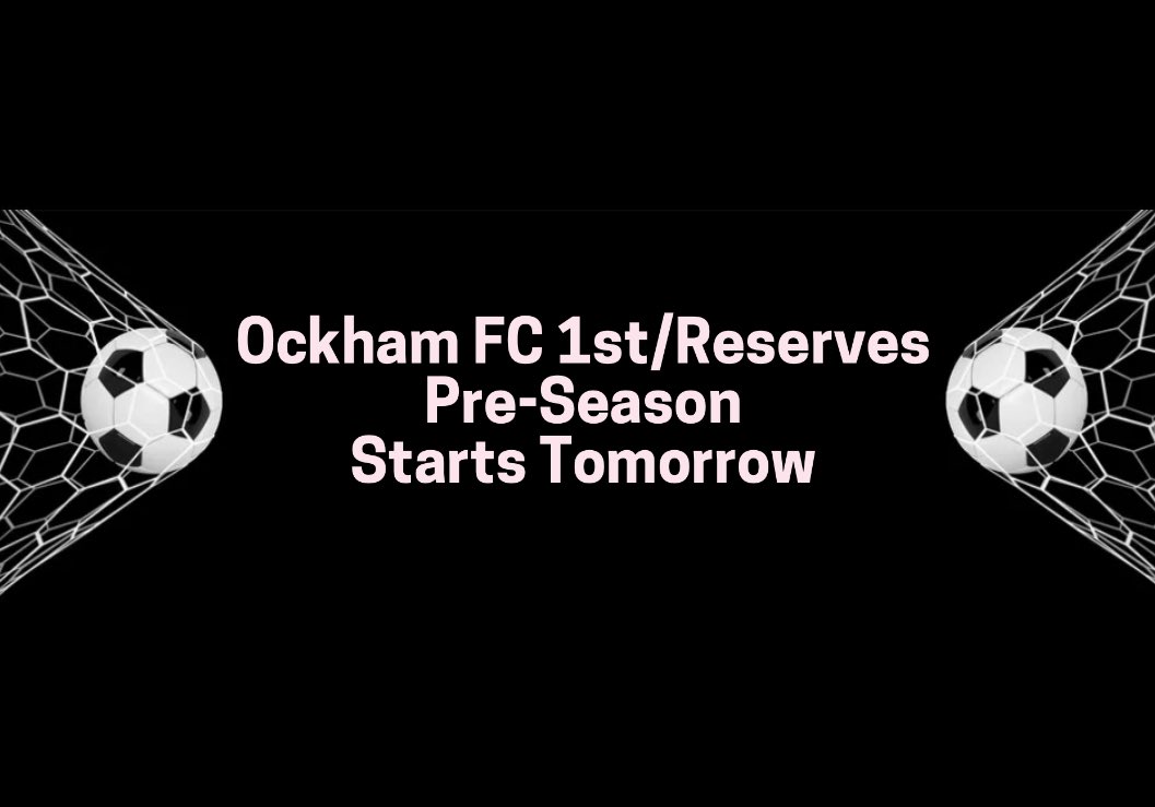 OckhamVets's tweet photo. ⚽️Football Is Back⚽️

Pre-Season Starts Tomorrow With A In-House Tournament.
Both 1st And Our New Reserve Team Players Are All Involved. 

10am KOs At The Sports Box.

The Club Are Still On The Lookout For New Players, Please Get In Touch If You Fancy A Fresh/New Challenge.

🖤🤍 https://t.co/sVnmyM6069