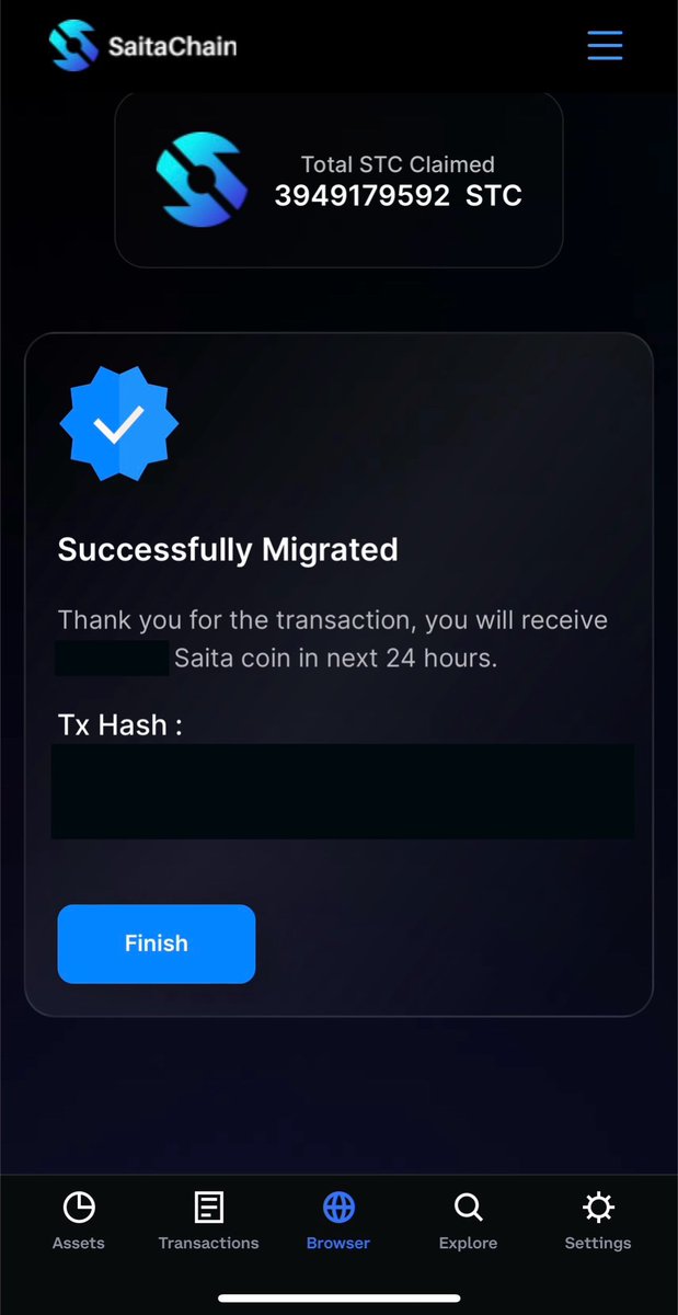 SikWitIt562's tweet image. Just got done migrating my remaining #STC into #SaitaChain #Layer0 #BlockChain
The transaction was easy to do and only cost $0.05 of #BNB🤯
Time to take advantage of more Staking💰
@SaitaChainCoin will create millionaires and I’ll be living off my staking rewards 4Life💰
LFG #SBC