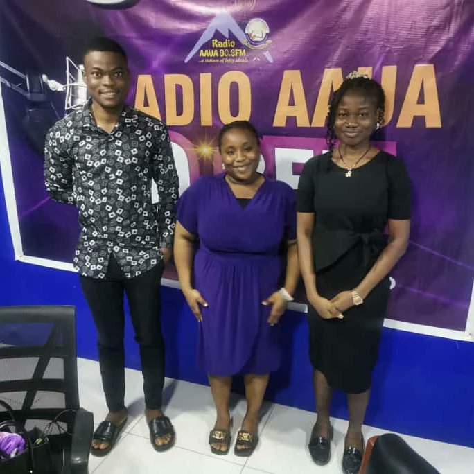 TechLawClubAaua's tweet photo. The Tech Law Club was hosted at the Radio AAUA FM on Thursday, 18th of July, 2024. Ably represented by the Vice-President; Dahunsi Oreoluwa and the Content Lead and Community Manager; Ajelowo Omogbolahan. https://t.co/rjqvIpSYlT