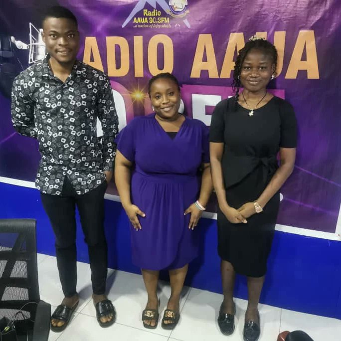 TechLawClubAaua's tweet photo. The Tech Law Club was hosted at the Radio AAUA FM on Thursday, 18th of July, 2024. Ably represented by the Vice-President; Dahunsi Oreoluwa and the Content Lead and Community Manager; Ajelowo Omogbolahan. https://t.co/rjqvIpSYlT