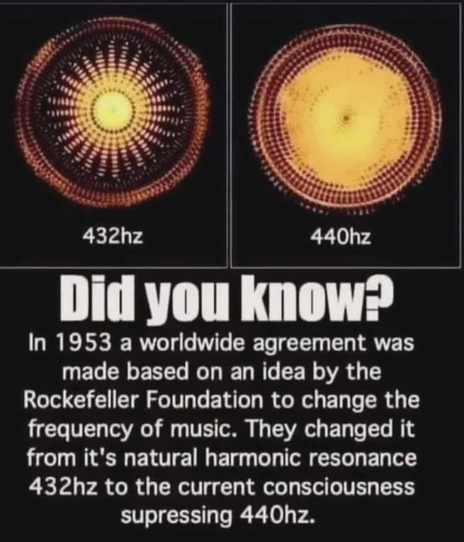 Komaniecki_R's tweet photo. lmfao I'm sorry but I love this stuff. All music was changed to be 440hz. Brilliant. Just a single frequency, got it https://t.co/miXo3gTqvP