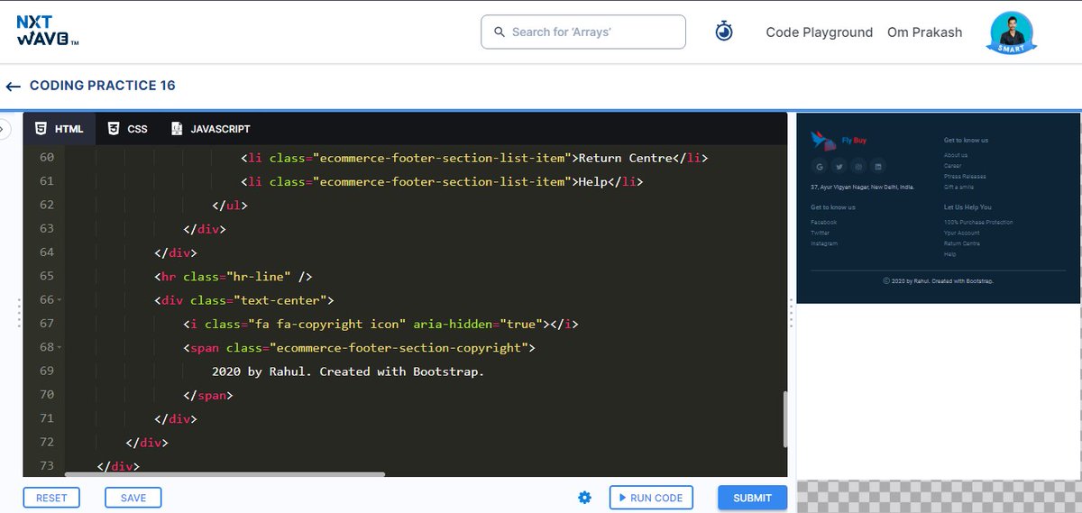 OmPrakash633536's tweet photo. #day37ofcode #1hourofcoding #Day37 #html #css #ccbp #ccbpian #ccbpintensive #nxtwave #fullstackdeveloper #fullstackwebdevelopment #learningeveryday #consistency #learningjourney #codingchallenge #responsivewebsite https://t.co/vcBhbRYaQ1