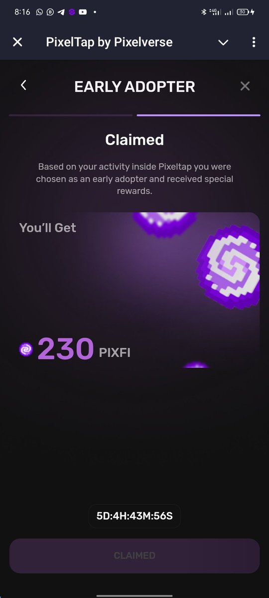 e_purposestore's tweet photo. @pixelverse_xyz @pixelverse_xyz after successfully claiming reward on app and going to dashboard. My points claimed on app does not appear on the dashboard.

How do I resolve this. Thanks https://t.co/5vuSJxiSJi
