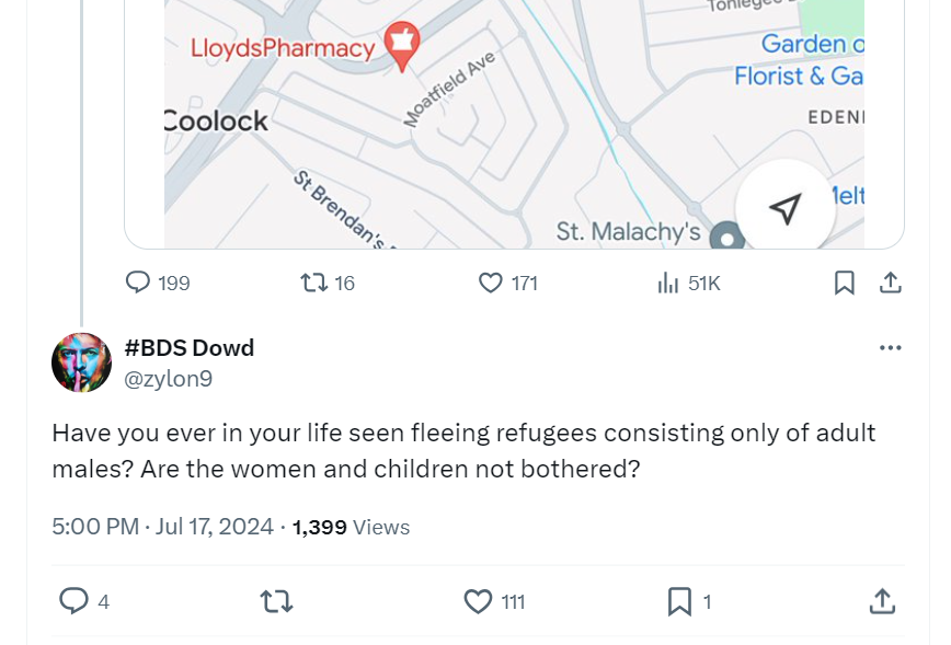 Care2much18's tweet image. I don't know why these lads are so ignorant, maybe from getting all of their information on Telegram 🤷‍♂️

Asylum applications in Ireland   🇮🇪

May 1st, 2023 to April 30th, 2024  ⬇️

Women &amp;amp; Children: 8,415 (50.2%)
Men: 8,355 (49.8%)
Total: 16,770

ec.europa.eu/eurostat/datab…