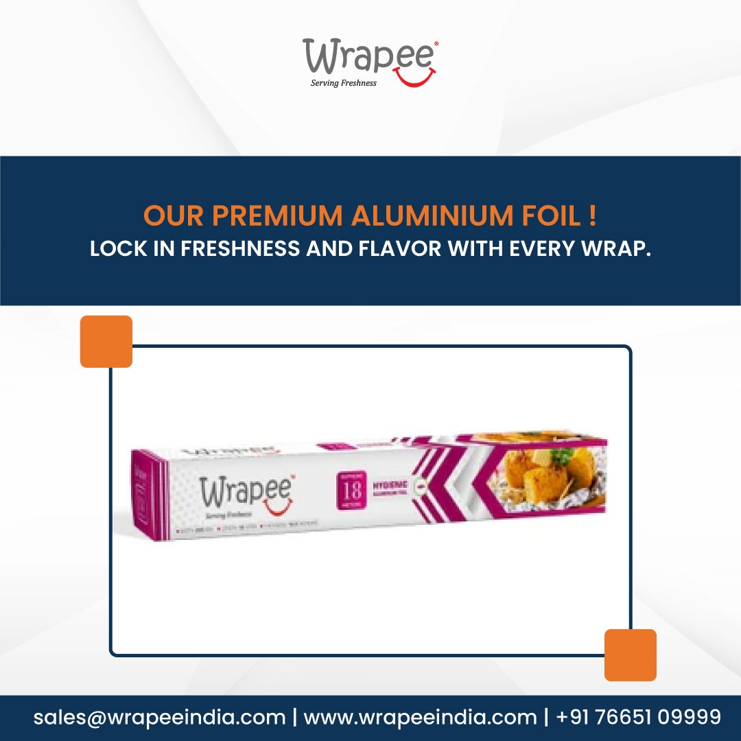 wrapeeindia's tweet photo. Experience the best with our premium aluminum foil! Lock in freshness and flavor with every wrap. Try it now!

For Inquire Now -: https://t.co/SKp635abP3
call now : 7665109999

#PremiumAluminumFoil #FreshnessLocked #FlavorWrapped #QualityFoil #KitchenEssentials #FoodFreshness https://t.co/PrW3fecLIU