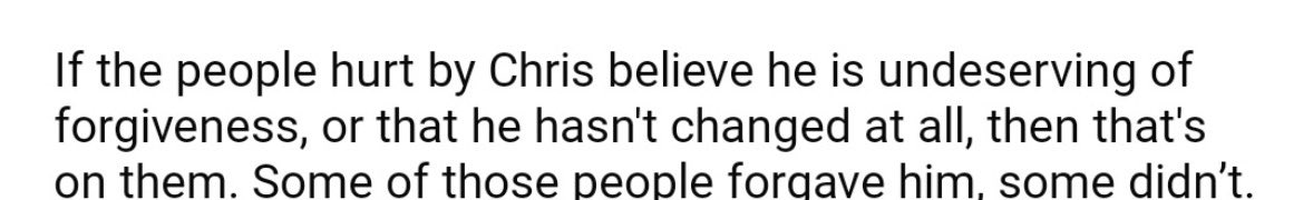-> if abuse victims don’t want to forgive their abuser “that’s on them” ????????? what a vile worm of a person! casting directors keep this toxic (and in this case, highly misogynistic) monologue of Griffin Puatu’s in mind when hiring lol