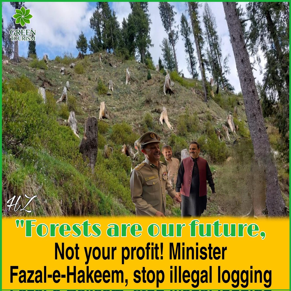 Noor_Dr1's tweet photo. "The Forest Minister alleged role in illegal logging is a stark contradiction of their duty to protect the environment.This egregious abuse of power must be investigated and punished to prevent further destruction of our precious forests.
#GreenTourism #JusticeForForests #GoGreen https://t.co/8juWnO3DYa